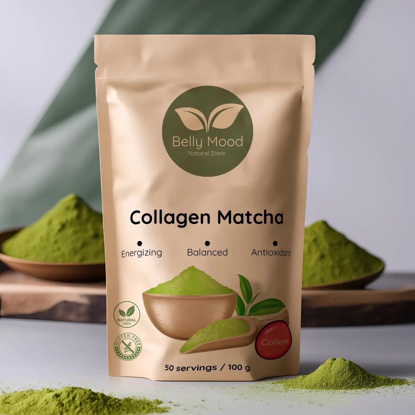 Matcha su jūriniu kolagenu - Belly Mood